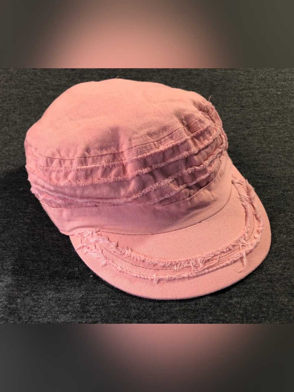 Vintage 90's Pink Distressed Cadet Cap - Soft Cotton by Elements from Fashionbug
